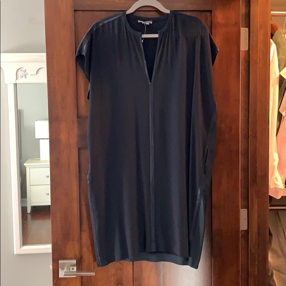 Vince black dress, gorgeous details Never worn